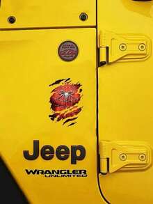 Marvel Spiderman Logo Car Sticker, Creative Scratch-Resistant Rear Window Decal, Personalized Marvel Car Body Sticker, Ideal Gift For Friends, Family, Loved Ones, Festivals, Birthdays - Multicolor - View 5