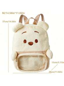 Miniso New Disney Winnie The Pooh Series Cartoon Cute Backpack, Large Capacity Shoulder Bag Crossbody Bag, Suitable As Gift Or School Bag - Beige Large - View 12
