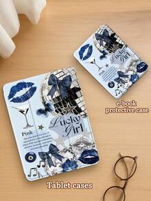 Ayotu This IPad Case With A Star-Shaped Bow Pattern Is Compatible With IPad 10.2 Inch (2021/2020, 9th/8th Generation), Galaxy Tab A8 10.5 Inch (2022), And Kindle Paperwhite 12th Generation (2024). It Has A Pen Slot And Supports Auto Sleep/Wake Function, A Fashionable Protective Case. - Nhiều màu-1 - Xem 7