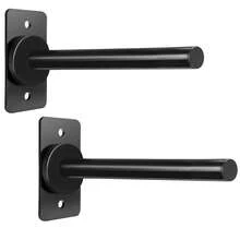 Wall Mounted Weight Plate Rack - Fits 1 Inch/2 Inch Weight Plates And Protective Pads, Wall Mounted Dumbbell Plate Storage Rack - Black - View 9