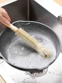 Wooden Handle Bottle Brush, Nylon Bristle Long Handle Cup Brush Suitable For Kitchen And Dining Room - A - View 4