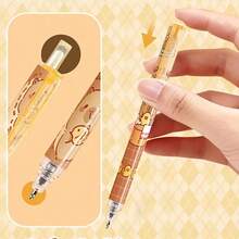 Capybara Patterned Click Pens,Erasable Blue Ink Pens, Christmas Stationery Gifts, Fine Writing Tools For Office And Study,Large-Capacity Multi-Layer Pencil Case,Back To School Supplie Essentials Office Supplies Valentine's Day Gifts - Multicolor - View 2