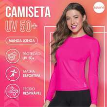 Selene Long Sleeve T-Shirt UV Protection Women's Black - 玫紅色 - 查看 2