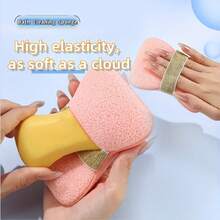 1pc Soap Bag Bath Sponge, Household Bath Ball Cleaning Tool, Non-Shedding, Soft Bathing Flower Lather Sponge, Gray Mesh Soap Foam Bag For Bathing Or Shower, New Style Exfoliating Soap Protective Bag Lather Net - Multicolor - View 3
