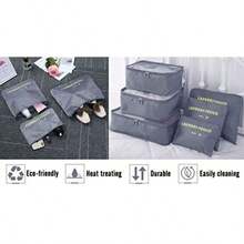 Luggage Organizer Travel Organizers Suitcase Organizer Include Travel Packing Cubes And Compression Bags - Gray - View 4