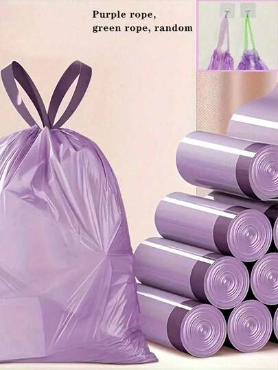 浴室垃圾袋，小号垃圾袋，采用结实轻薄的材质制成，适用于办公室和家庭的一次性垃圾桶。可折叠，防漏，易于系紧，适用于浴室、卧室、办公室、酒店等场所的垃圾桶——节省空间，使用方便，也是家居装饰的理想之选。清洁工具