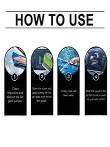 Cepillo de limpieza de vidrio multifuncional - No se necesita energía, apto para parabrisas de automóviles y ventanas del hogar, elimina manchas de aceite y marcas de agua - Líquido - Ver 6