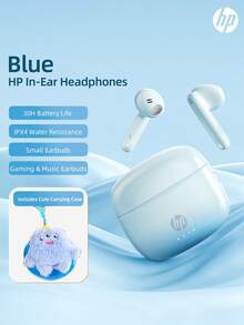 HP Wireless Earbuds, True Wireless Noise Cancelling Headphones, Compatible With Apple, Android And Other Devices, Comes With Charging Case, Suitable For Spring, Summer, Autumn And Winter, Also An Excellent Christmas Gift - H10J+ Headphone Storage Bag - View 12