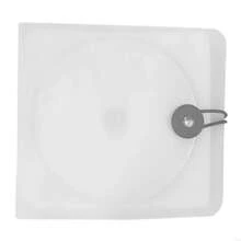 Bolsa organizadora elegante para DVD, estuche para 12 discos con hebilla, caja DVD para discos construcción PP con novedad C8ZZ - blanco transparente - Ver 6