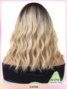 TOPSHE 12英寸短款渐变棕色卷发洛丽塔假发，带刘海 - 耐热，适合角色扮演、女性、动漫风格，非常适合女士派对和活动、动漫发饰、嘉年华 - 漸層棕色 - 查看 7