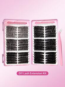 540PCS Wispy Soft Individual Cluster Lashes DIY Reusable At-Home Eyelash Extensions False Lashes - Multicolor - View 12