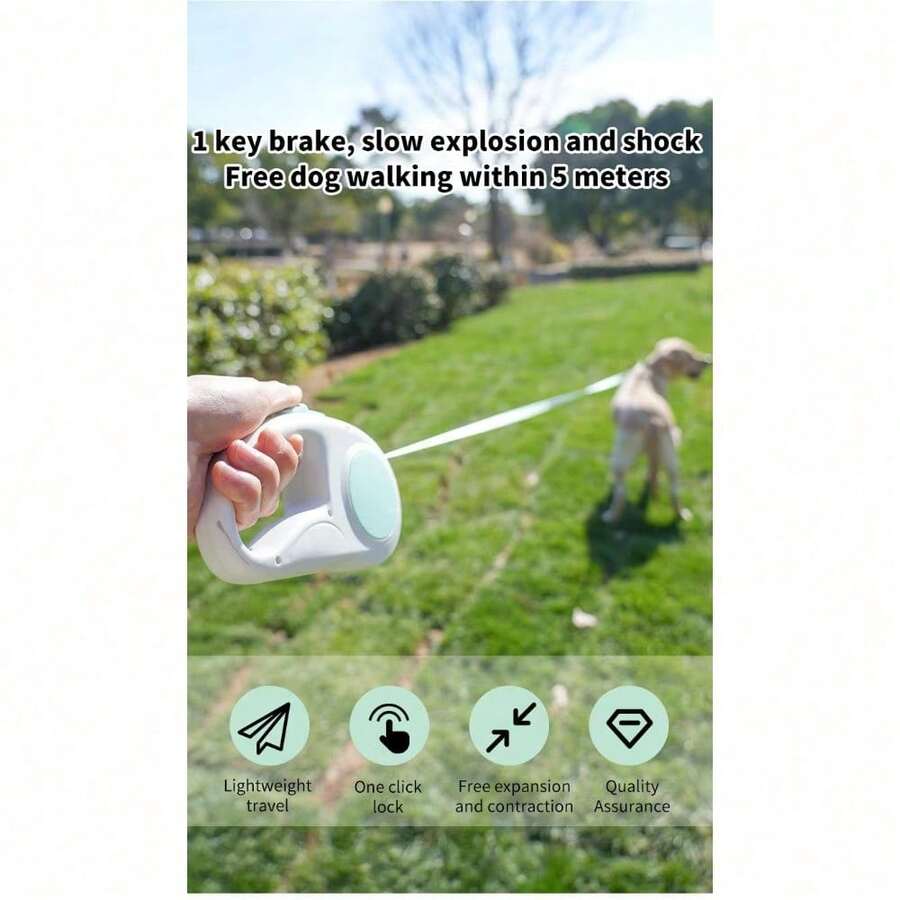 1pc Multifunctional Retractable Dog Leash - Multicolor - View 1