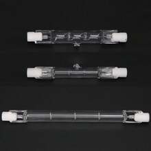 Bombilla linealógena R7S, 100W/150W/500W, 78mm/118mm, doble extremo, CA 220-240V, P15F ZUVH - 500 vatios - Ver 3