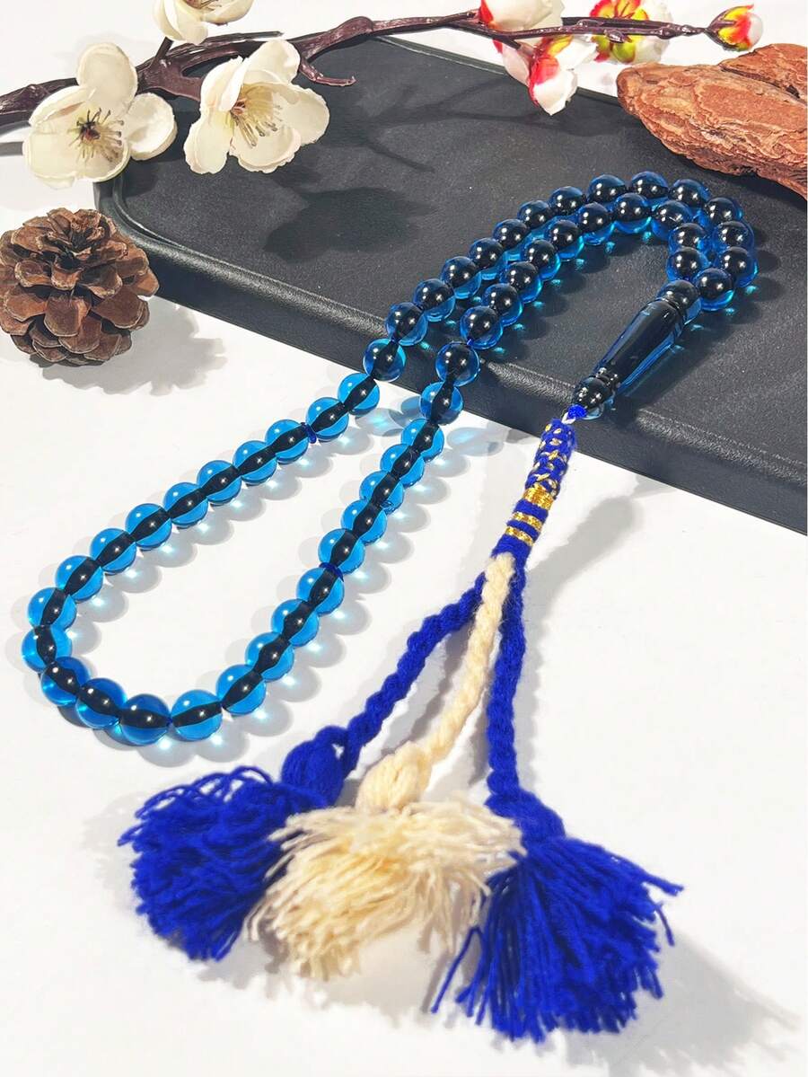 51pcs Muslim Prayer Beads Tasbih Rosary Misbaha Dhikr Tasbih Mala Worry Beads Islamic Gifts - Multicolor - View 1