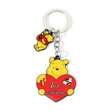 Disney Winnie The Pooh Keychain Cartoon Figure Pooh Bear Love Pendant Keyring Men Women Backpack Jewelry Accessories Gifts - KC1500 - View 6