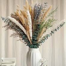 96 peças Buquê de Flores de Lavanda, Eucalipto, Grama Pampas, Mosquitinho, Crisântemo - Fragrância Calmante, Aroma Natural, Decoração Elegante para Casa, Escritório, Casamento - Arranjo Floral Doméstico, Decoração de Natal, Artesanato DIY, Adereços de Fotografia, Presente de Aniversário - Fragrância dos Pampas - Visão 2