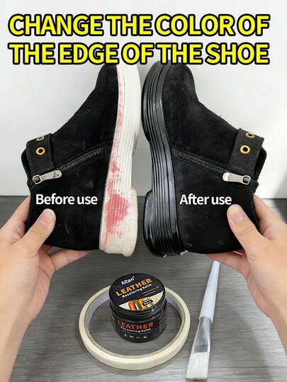 4-Color Shoe Sole Dye Repair Kit, White Shoe Edge Renewal Coloring Agent, Black Shoe Bottom Dye Suitable For Sneakers, Sports Shoes, Skate Shoes, Wear-Resistant, Waterproof, Non-Fading