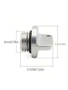 1pc Colorful Aluminum Alloy Motorcycle Universal Fuel Tank Cap Cover - A - View 2
