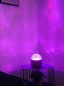 16种灯光模式，极光和海浪投影灯，带遥控器，现代卧室和家居氛围夜灯，适用于家庭、办公室、酒吧、餐厅、派对装饰 - 均碼 - 查看 3