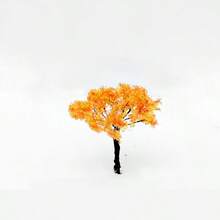 1/10pcs 6.5cm Mixed Model Trees, DIY Craft, Architecture Model, Landscape Scenery, Natural Green, Handmade Scene, Wire Flower Trees, Finished Mini Landscape Model Trees, Modeling Material 65mm - Simulated Miniature Wire Flower Tree - View 14