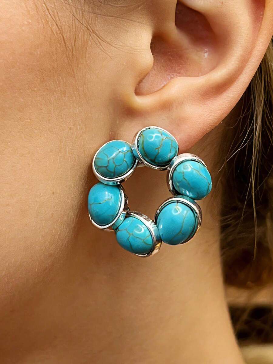 Bông tai hoa ngọc lam phong cách Bohemian mới năm 2026, thiết kế đa năng, phù hợp để đeo hàng ngày hoặc làm quà tặng, bông tai mùa lễ hội | Phong cách Bohemian | Làm thủ công, hạt cườm phong cách Bohemian. Mẫu mới năm 2026 này là sự lựa chọn hoàn hảo cho những món quà ngày lễ quan trọng, và bạn sẽ nhận được nhiều lời khen ngợi khi đeo nó. Hãy thêm nó vào bộ sưu tập trang sức của bạn ngay bây giờ! Nếu bạn hài lòng, vui lòng để lại đánh giá 5 sao và chia sẻ những bức ảnh đẹp của bạn. - mẫu hoa - Xem 1