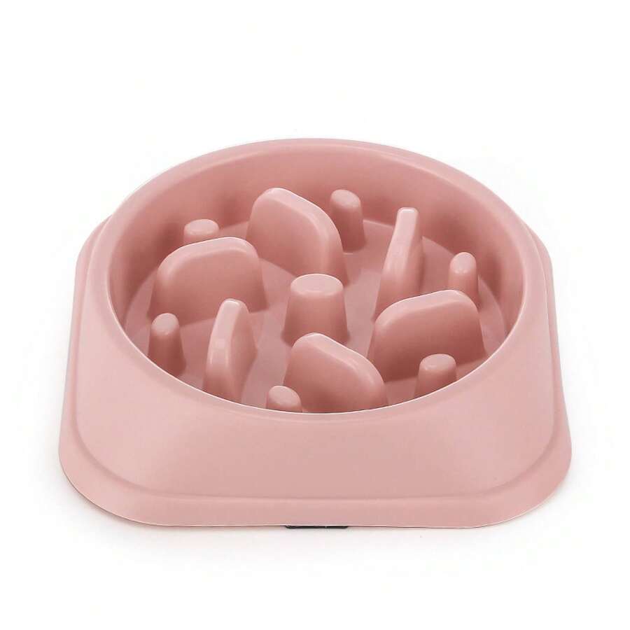 Jungle-Themed Slow Feeder Dog Bowl - Non-Skid Pet Puzzle Bowl Dogs & Cats, Anti-Choke Anti-Bloat Food Dish Fast Eaters, Fun Interactive Feeder Mental Stimulation & (Assorted Colors) 3P80 - hồng - Xem 1