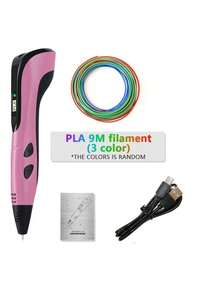 GOLDFOX 3D Printing Pen For Creative Doodle DIY, Includes 9m PLA Filament - Multicolor - View 10