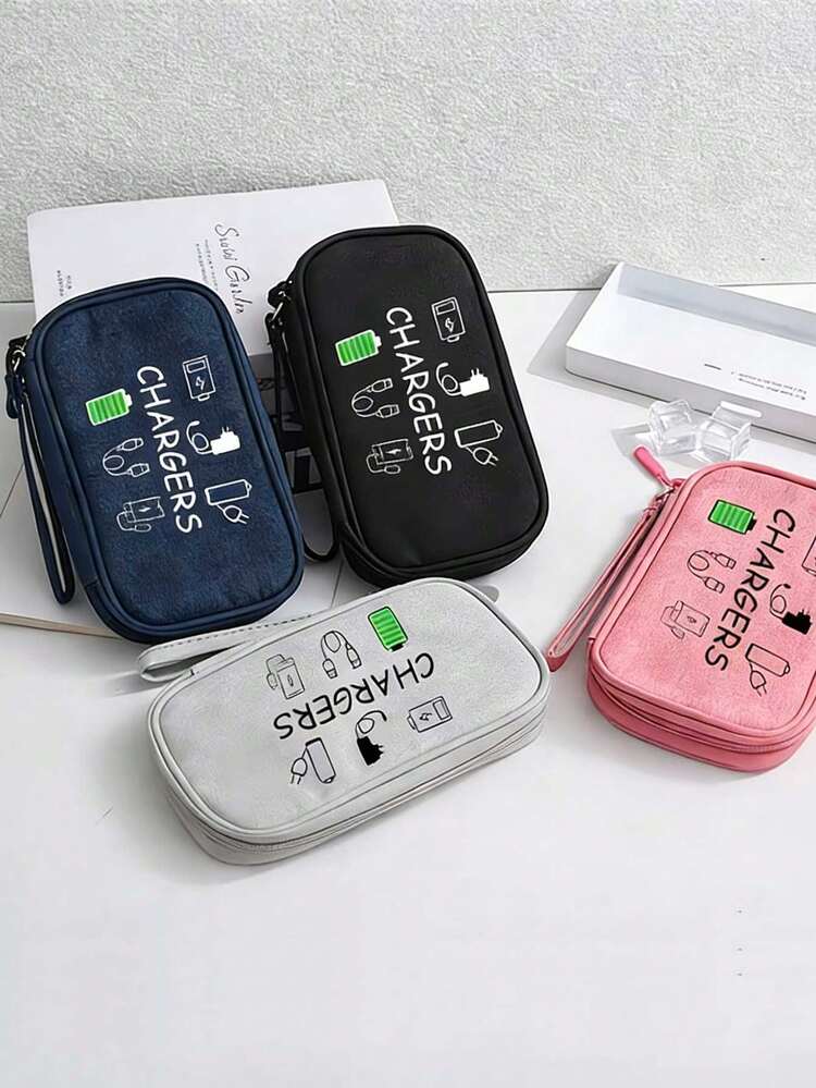 Túi đựng đồ du lịch, túi bảo vệ quần áo - Túi xách tay tiện dụng để đựng cáp dữ liệu/ổ USB/sạc dự phòng và điện thoại. - Nhiều màu - Xem 7