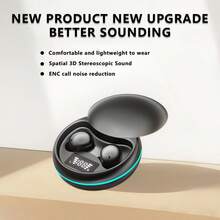 Desain Baru Earbud Musik In-Ear Nirkabel Sejati Macaron Headset Tidur Pasangan Video Earplug Mini Bluetooth 6.0 Earpods Nyaman TWS HIFI Dolby Bass Stereo HD Panggilan Earphone Untuk Android Untuk iPhone Musik Untuk Hadiah Hari Halloween - Satu-Ukuran - View 2