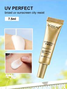 L'Oreal Travel Size UV Perfect City Defense Sunscreen SPF 50+ PA++++ Broad Spectrum Moisturizing Face Sunscreen, 7.5ml/0.25oz - Small Gold Tube Sunscreen - View 5