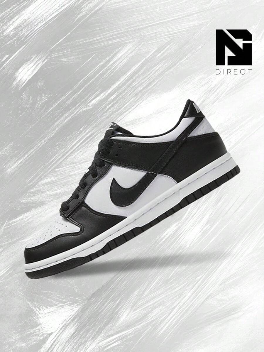 Nike Dunk Low Retro White Black Panda (GS)-Women's Lifestyle Sneakers – Shose For Woman-Vintage-Spring & Summer-Inspired Running Shoes, Shock-Absorbing Comfort, Gym To Streetwear Casual Wear-Easter Gift–  CW1590 100 - 黑與白 - 查看 1