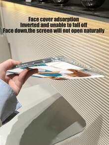 1pc Customizable Photo Slim Transparent Case Suitable For IPad 10th Gen 10.9" (2022) / IPad (A16) 11" 11th Gen (2025) / IPad Air 4th/5th Gen, IPad Pro (2020/2021/2022/2024), Thin & Fashionable With Pencil Slot, Multi-Angle Y-Shaped Stand - White - View 3