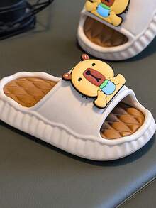 Kids' Cute Capybara Indoor Slippers, Soft Bottom Toddler Boys' Summer Sandals - Khaki - View 4