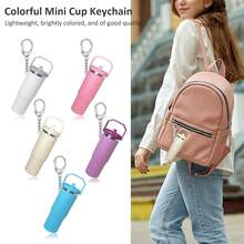 LAEKOU Mini Cup Keychain Compatible With Stanley Cup, Cute Tumbler  Holder Key Chain For Purse Bag Backpack - 紫色 - 查看 4