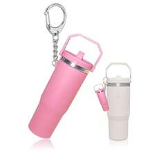 LAEKOU Mini Cup Keychain Compatible With Stanley Cup, Cute Tumbler  Holder Key Chain For Purse Bag Backpack - Hồng - Xem 1