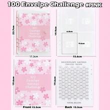 100pcs Envelope Saving Challenge A5 Savings Logbook With Cash Envelopes, Helps You Complete $5,050 Savings Challenge In 100 Days - (Partially Random) - Multicolor - View 15