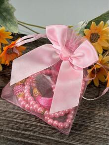 99pcs Pearl Beads, Candy Bag Set, Net Bag & Organza Pouch Gift Packaging - Multicolor - View 4