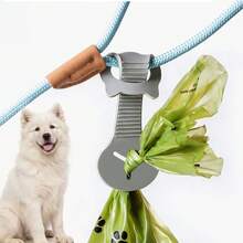 shuo ni mao yi Outdoor Cat Dog Poop Bag Holder, Silicone Clip Pet Waste Bag Dispenser, Pet Cleaning Supplies, Dog Poop Bag Leash Clip - Multicolor - View 5