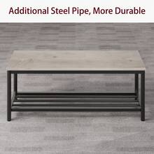 Juego de mesa de comedor estilo granja para 4 personas, moderna mesa de cocina rectangular con 2 sillas tapizadas, bancos y estante de almacenamiento, juego de muebles de comedor para espacios pequeños, apartamento, gris - Gris - Ver 5