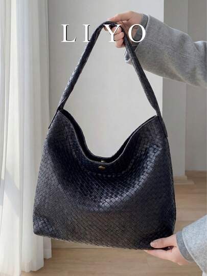 Bolso de hombro de gran capacidad para mujer, estilo minimalista, bolso versátil para mujer, estilo de transporte, estilo de trabajo, estilo casual, bolso de axila para mujer