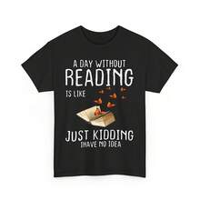 Camiseta divertida de un día sin libros para amantes de los libros - Negro 3 - Ver 1