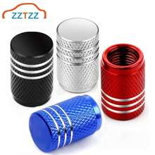 Tapas para vástago de válvula de neumático, juego de tapas de válvula de neumático de aleación de aluminio duradero, cubiertas universales para vástago para automóviles, camiones, motocicletas y bicicletas B1MJ - Estilo A - Naranja - Ver 1