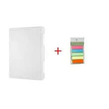 Minimalist Desktop Document File Box, Transparent Plastic Receipt Organizer Box, Office Supplies - White - View 9