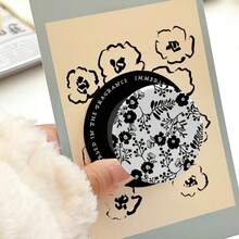 MagSafe磁吸手机支架，气垫支架，磁性底座，强磁吸附，简约小多肉植物花朵设计 - 彩色 - 查看 3