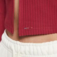 Nike Women's AS W NSW NK CHLL RIB FZ CNY Knitted Cardigan IQ3828-613 - Burgundy - View 4