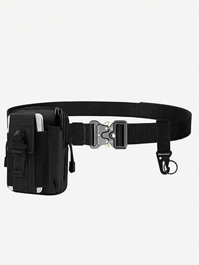 Outdoor 2-In-1 Tactical Belt - Nylon, Adjustable Buckle, Suitable For Survival, Tactical Use, Tactical Gear