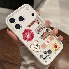 Basic Phone Cases - Heart-shaped Pattern - Antique White KLJEEY - View 2