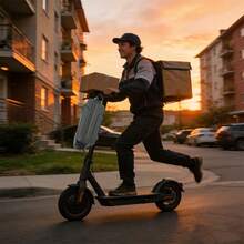 3L EVA Hard Shell Scooter Protective Bag, Multi-Strap Fixation, Universal Bicycle Front Bag - Black - View 5