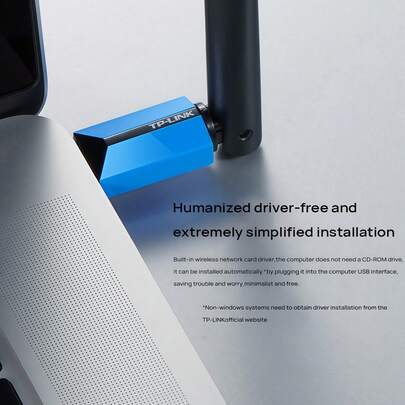 tp-link TL-XDN7000H Dual-Band WiFi 6 Wireless-Netzwerkadapter, unterstützt AP-Modus-Netzwerkfreigabe, Hochgeschwindigkeitsübertragung, geeignet für Desktop-PCs und Laptops, Plug-and-Play, intelligent, treiberlos, blau.