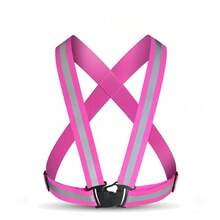 3pcs Outdoor Reflective Suspenders, Elastic Reflective Vest, Cycling Reflective Waistcoat - Multicolor - View 5